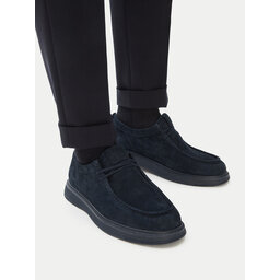 Tommy Hilfiger Halbschuhe Tommy Hilfiger Comfort Nubuck Moc Toe Shoe FM0FM05975 Dunkelblau