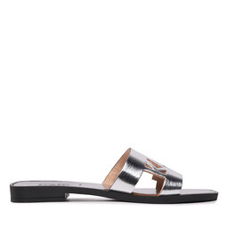 

Шльопанці KARL LAGERFELD KL80406 Silver Textured Lthr, Срібний