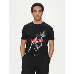 HUGO Hugo T-Shirt Deyladec 50530607 Μαύρο Oversize