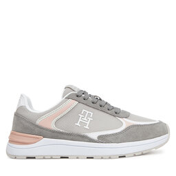Tommy Hilfiger Сникърси Tommy Hilfiger Casual Fashion Runner Mix FW0FW08324 Сив