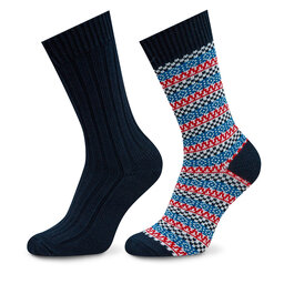 Pepe Jeans 2er-Set hohe Unisex-Socken Pepe Jeans PMU30005 Navy 595
