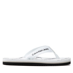 

В'єтнамки Calvin Klein Jeans Logo Print Flip Flop V3X8-80156-0058 M White 100, Білий