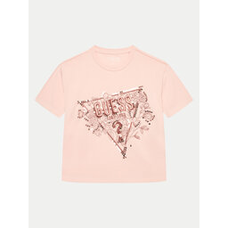 Guess Guess Póló J4YI30 K6YW4 Rózsaszín Boxy Fit