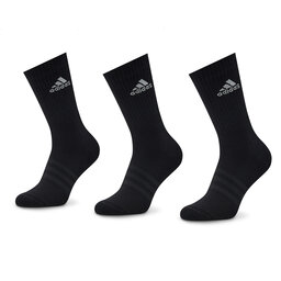 adidas Комплект 3 чифта дълги чорапи мъжки adidas Cushioned Crew IC1310 Black/White