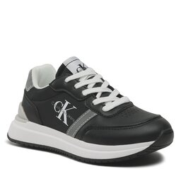 Calvin Klein Jeans Tenisice Calvin Klein Jeans Low Cut Lace-Up Sneaker V3X9-80580-1594 M Black/Grey