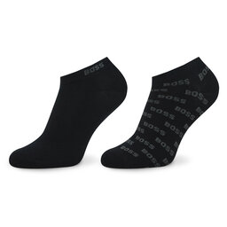 Boss 2 pares de calcetines cortos para hombre Boss 50477888 Black 001