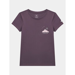 4F 4F Marškinėliai 4FJSS23TTSHF390 Violetinė Regular Fit