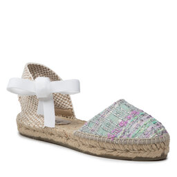 Manebi Espadrile Manebi Flat Valenciana T 1.6 P0 Pastel Silver Shades Lame