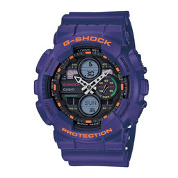 G-Shock Zegarek G-Shock GA-140-6AER Fioletowy