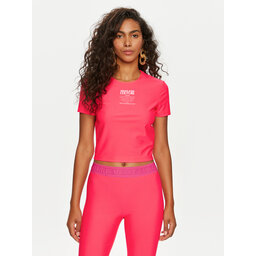 Versace Jeans Couture Versace Jeans Couture Póló 76HAH602 Rózsaszín Slim Fit