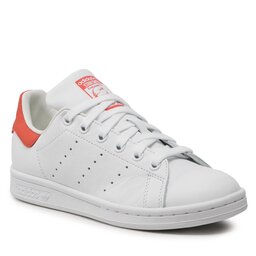 adidas Обувки adidas Stan Smith J HQ1855 Ftwwht/Owhite/Prered