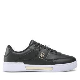 

Снікерcи Tommy Hilfiger Th Prep Court Sneaker FW0FW06859 Black/Gold 0GL, Чорний