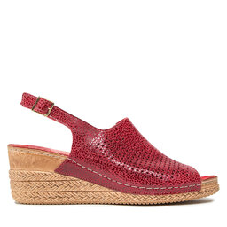 

Босоніжки Pollonus 5-1389-003 Rosso Puma/Perforacja, Бордовий