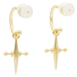 

Сережки Luv AJ Mini Cross Hoops MCH-YG Gold, Золотий