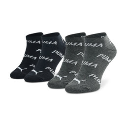 Puma Súprava 2 párov kotníkových ponožiek unisex Puma 907947 01 Black/White
