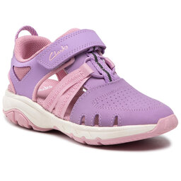 Clarks Sandaler Clarks Rock Surf K 261576576 Lilac Leather
