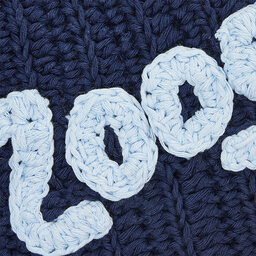 

Шапкa 2005 Crocheted Beanie Navy Blue, Cиній