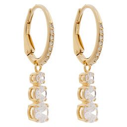 Swarovski Сережки Swarovski kreole Stilla Attract 5723300 Золотий