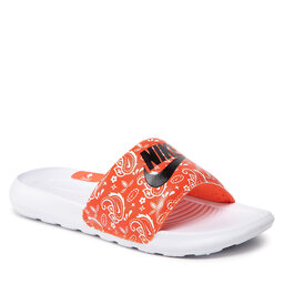 Nike Pantoletten Nike Victori One Slide Print CN9676 800 Rush Orange/Black/White