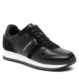 Calvin Klein Сникърси Calvin Klein Low Top Lace Up Lth HM0HM00287 Ck Black BAX