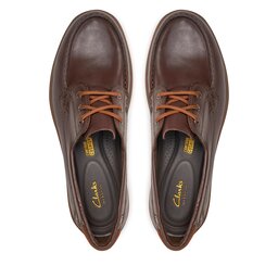 

Туфлі Clarks Bratton Boat 26176095 Dark Brown Lea, Коричневий