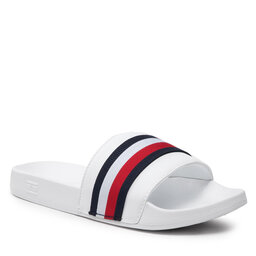 Tommy Hilfiger Чехли Tommy Hilfiger Corporate Web Detail Slide FW0FW06719 White YBR