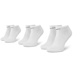 Nike Lot de 3 paires de chaussettes basses unisexe Nike SX7673 100 Blanc