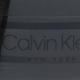 

Плоска сумка Calvin Klein Striped Logo Pu Mini Reporter K50K505648 PBL, Сірий