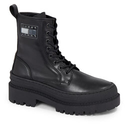 Tommy Jeans Stiefeletten Tommy Jeans Tjw Foxing Lace Up EN0EN02217 Black BDS