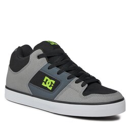DC Сникърси DC Pure Mid ADYS400082 Black/Grey/Green XKSG
