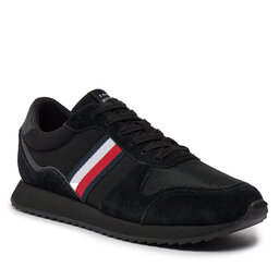 Tommy Hilfiger Tenisice Tommy Hilfiger Runner Evo Mix Ess FM0FM04886 Black BDS