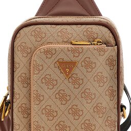 

Плоска сумка Guess Vezzola Smart Mini Bags HMEVZL P3307 BBO, Коричневий