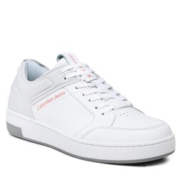 Calvin Klein Jeans Sneakers Calvin Klein Jeans Basket Cupsole High/Low Freq YM0YM00611 White/Oyster Mushroom/Firecracker 0LG