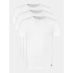 Tommy Hilfiger Tommy Hilfiger Σετ 3 T-Shirts UM0UM03137 Λευκό Regular Fit