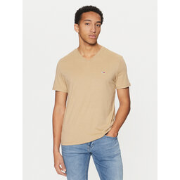Tommy Jeans Tommy Jeans Camiseta Jaspe DM0DM20364 Beis Slim Fit