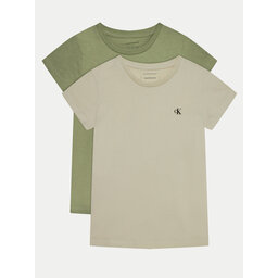 Calvin Klein Jeans Calvin Klein Jeans 2er-Set T-Shirts IG0IG01258 Khakifarben Slim Fit