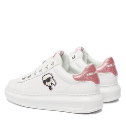 

Снікерcи KARL LAGERFELD KL62530N White Lthr w/Pink 01P, Білий