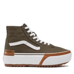 

Снікерcи Vans Sk8-Hi Tapered VN0005U2DOL1 Canvas Dark Olive, Зелений