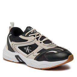 

Снікерcи Calvin Klein Jeans Retro Tennis Su-Mesh YM0YM00589 Black/Eggshell/Bright White 01F, Чорний
