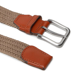 

Чоловічий ремінь Jack&Jones Jacspring Woven Belt Noos12118114 Incense, Бежевий