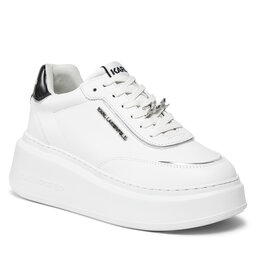 

Снікерcи KARL LAGERFELD KL63519 White Lthr w/Silver 01S, Білий