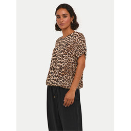 Kaffe Kaffe Marškinėliai Amber 10508257 Ruda Relaxed Fit