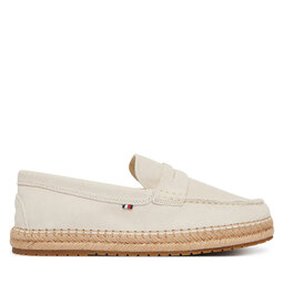 Tommy Hilfiger Espadrilles Tommy Hilfiger Flexible Hilfiger Sde Espadrille FM0FM05794 Écru
