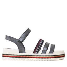 Tommy Hilfiger Σανδάλια Tommy Hilfiger Platform Velcro Sandal T3A2-32763-0568 S Σκούρο μπλε
