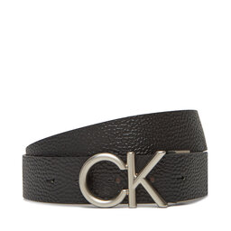 Calvin Klein Pánsky opasok Calvin Klein Ck Hallmark Logo 35Mm Adj/Rev LV04D7034G Čierna