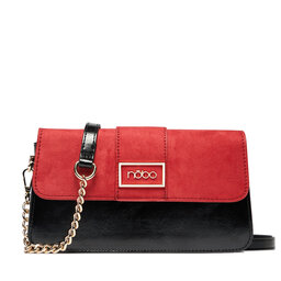 Nobo Handtasche Nobo NBAG-R1730-CM05 Black With Red