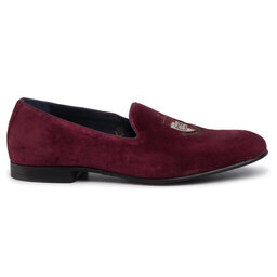 

Туфлі Tommy Hilfiger Velvet Loafer FM0FM02536 Winetasting VIH, Бордовий