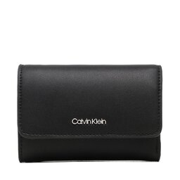 

Мале жіноче портмоне Calvin Klein Ck Must Trifold Sm K60K607251 BAX, Чорний