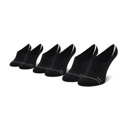 Calvin Klein Set di 3 paia di pedulini da donna Calvin Klein 701218764 Black 001