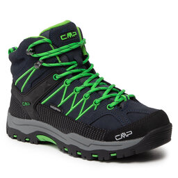 CMP Pārgājienu apavi CMP Kids Rigek Mid Trekking Shoe Wp 3Q12944J B.Blue/Gecko K1AK